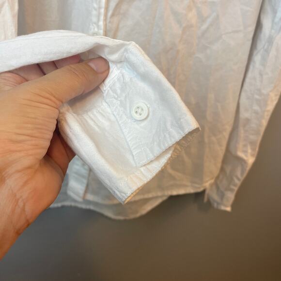 Magellan White Button Up Lightweight breathable size L 100% cotton - Picture 7 of 9